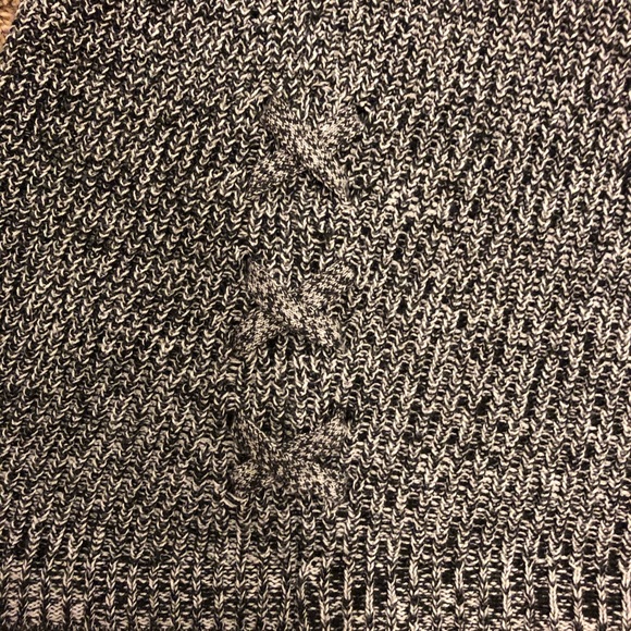 Long tunic type sweater. Grey and black - Picture 3 of 3